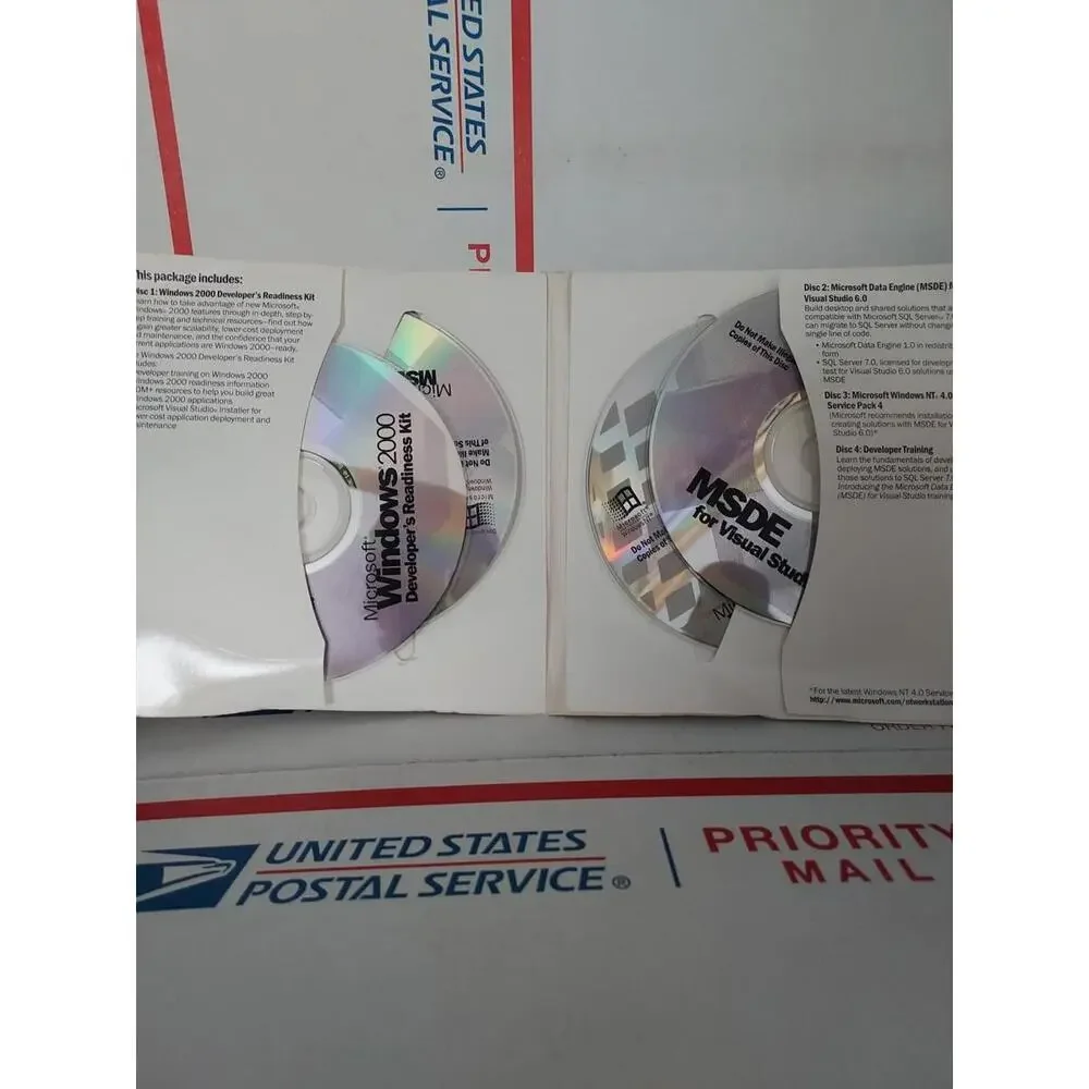 Microsoft Visual Studio 6 6.0 Plus Pack Good Used No Key Code - #191
